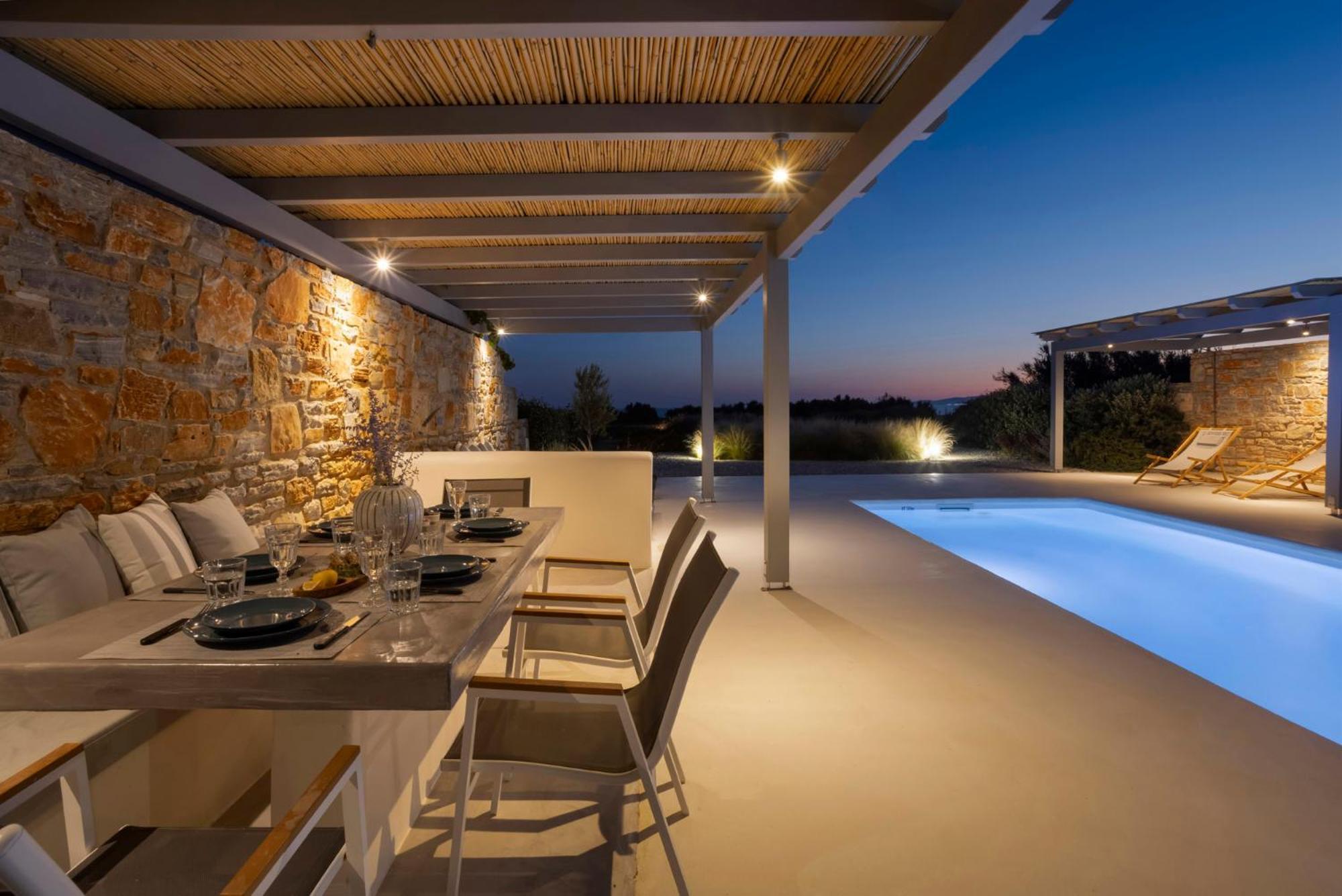 Villa Dione, Private Pool & Seaview By Naxos Dunes Kastraki  Exterior photo